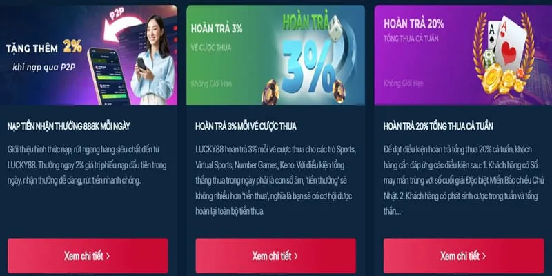 Thưởng nạp lại hàng ngày cá cược thể thao pkvip88 casino